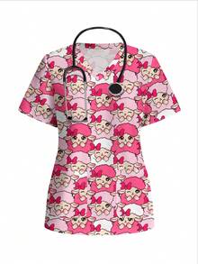 PopScrub 醫護制服上裝 - 彩色 - 查看 6