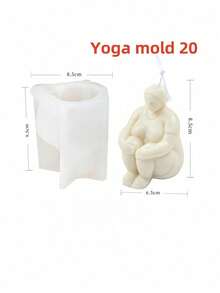 Khuôn nến silicon hình phụ nữ đầy đặn tạo dáng yoga 3D, tượng sáp đậu nành, dụng cụ làm xà phòng thủ công DIY, hoàn hảo để trang trí nhà cửa và làm quà tặng, máy khuếch tán hương thơm, khuôn silicon - trắng - Xem 27