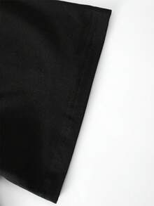 Manfinity ZONE917 Camiseta de manga corta con estampado de gato para hombre, camiseta casual de exterior para hombre - Negro - Ver 4