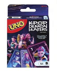Mattel K-Pop 靈感動畫主題數字配對卡牌遊戲組，彩色角色卡組附特殊規則卡，適合家庭遊戲之夜與旅行攜帶的桌面娛樂 - 彩色 - 查看 6