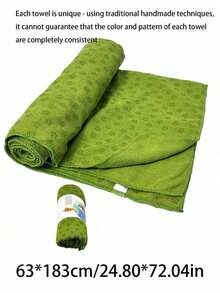 1pc Non-Slip Hot Yoga Towel, Made Of Water-Absorbent And Soft Microfiber, Available In Multiple Colors, Suitable For Bikram, Pilates And Yoga Mats. - Multicolor - View 13