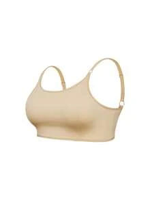 SHAPORA Conjunto de 3 peças de sutiã sem aro com alças ajustáveis para mulheres plus size - Multicolorido - Ver 12