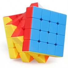 4x4x4 速拧魔方，原装专业益智玩具，62mm 全尺寸高级版，转动顺滑快速，经久耐用，无贴纸 PVC 彩色魔方，适合儿童、成人、初学者和高级玩家的益智脑力训练益智游戏玩具，经典解压益智玩具，是比赛练习、派对礼物、生日礼物、家庭娱乐收藏的理想之选。 - 彩色 - 查看 2