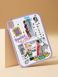 FRIENDS X SHEIN Friends Nostalgic Leather Texture Anti-Drop Protective Flat Protective Case - Multicolor - View 2