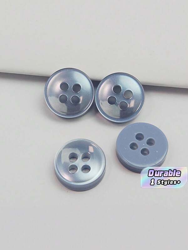 50/100/200/300/500/1000 Pcs Buttons - Stone Blue Vintage Round Buttons For DIY Projects, Shirts, Sewing, Small Accessories (E.G., Wallets) And DIY Wallet Making.