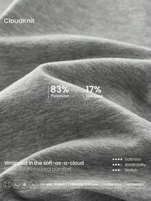 GLOWMODE Reem Modest CloudKnit 周末漫步柔软弹力轻盈可调节抽绳腰带口袋宽松版型慢跑裤日常休闲街头服饰 - 灰色 - 查看 5
