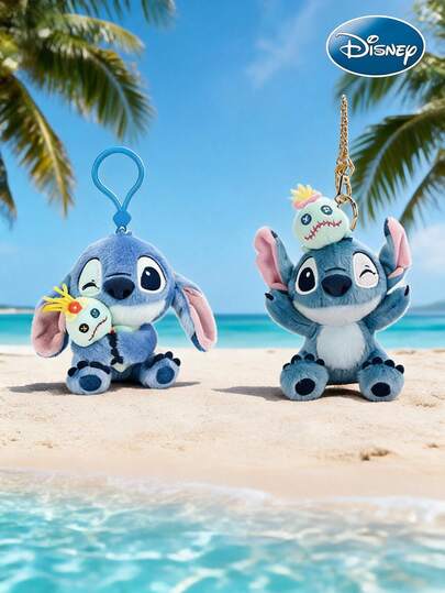 Disney Đồ chơi nhồi bông Lilo & Stitch chính hãng dành cho trẻ em, móc khóa nhồi bông, túi xách, phụ kiện, đồ treo nhỏ và quà tặng sinh nhật.