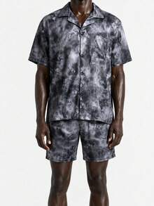 Rest Era 2026 New Style Men's Soft And Comfortable Short Sleeve Pajama Set, Suitable For Loungewear All Year Round - Multicolor - View 3