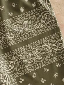 HIMLAND Men's All-Over Print Drawstring Waist Loose Casual Shorts With Slant Pockets - Multicolor - View 5