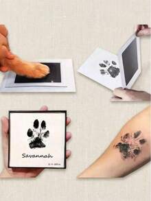 PETSIN Contactless And Ink Free Paw Print Kit - Perfect For Storing Dog Footprints, Ink Free Pet Paw Print Pad, Perfect For Newborn Handprints And Footprint Souvenirs - one-size - View 8