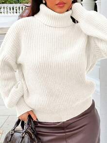 NegzBox Women Sweaters Plain Casual - Putih - View 3