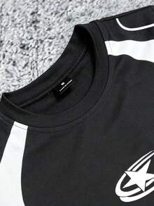 Sport MetroGents Men's Casual Versatile Fashion T-Shirt, Comfortable For Summer, Gym, Holiday - Black - View 6