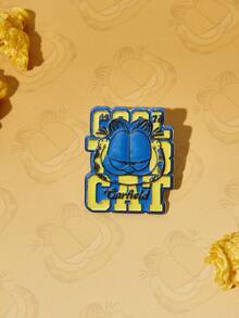 GARFIELD | SHEIN 1PC New Creative Cartoon Pattern Brooch, IP Joint Design, Lovely Personalized, Simple And Generous, Can Also Be Used As Accessories, Suitable For Various Parties, Concerts, Festivals, Exquisite Gifts - Blue - View 4