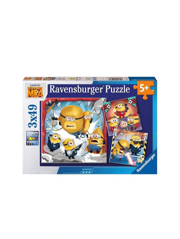 Ravensburger Minions Despicable Me 4 3x 49Pieces Jigsaw Puzzles Kids Age 5Years+ 12001061