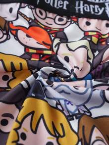 HARRY POTTER X SHEIN Cartoon Character All-Over Print Men's Boxer Briefs, Trunks - Black - View 6