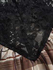Easelle Bohemian Sexy Lace Patchwork Plaid Romantic Vacation Camisole For Women Night Out Beige Summer - Multicolor - View 5