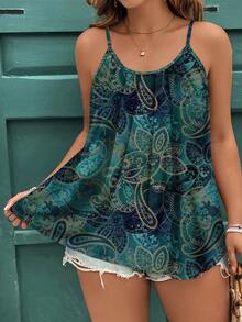EMERY ROSE Casual Minimalist Elegant Plus Size Camisole And Tank Top, Suitable For Summer - Multicolor - View 1