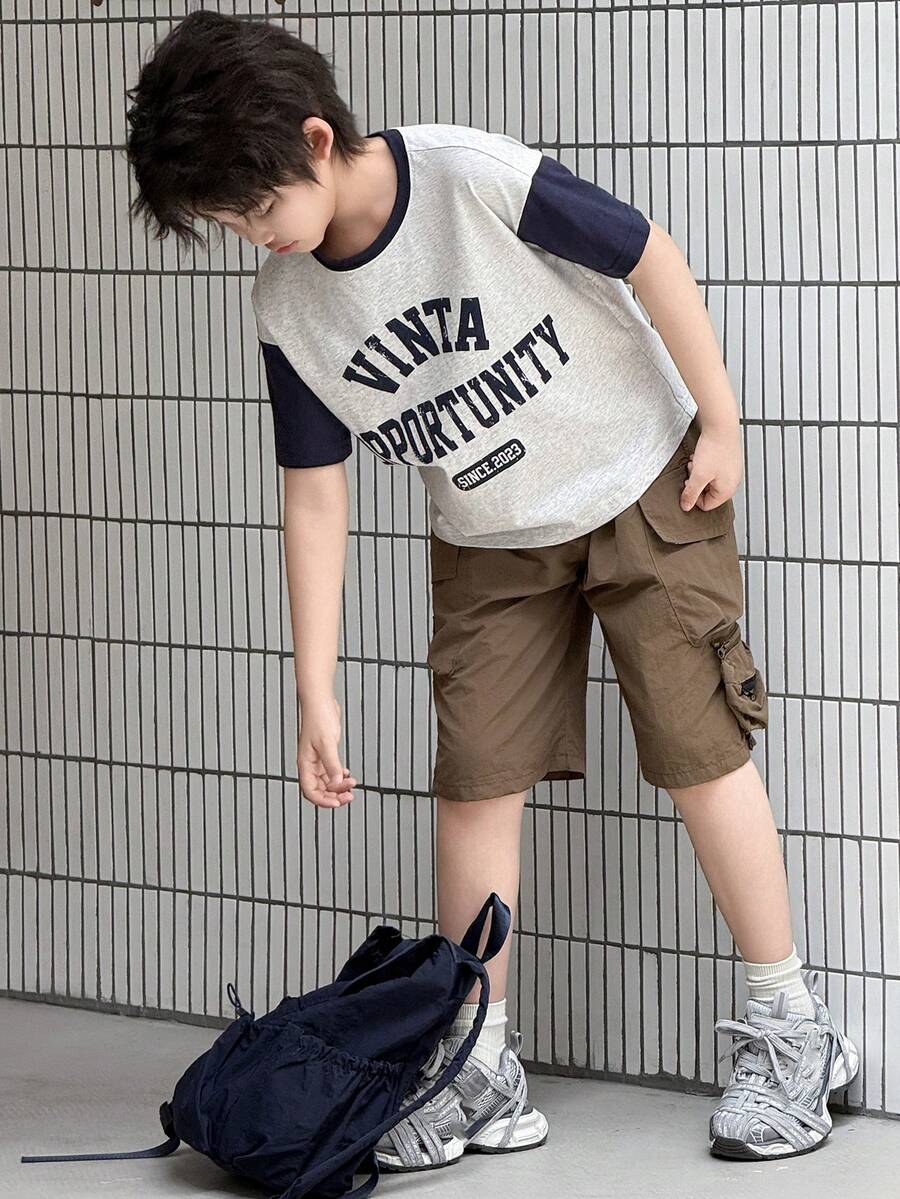 DAZY Tween Boys T-Shirts - Grey - View 1