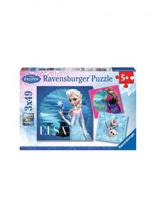 Ravensburger مجموعة ديزني فروزن: إلسا، آنا، وأولاف (3 * 49 بنساً) - متعدد الألوان - مشاهدة 1