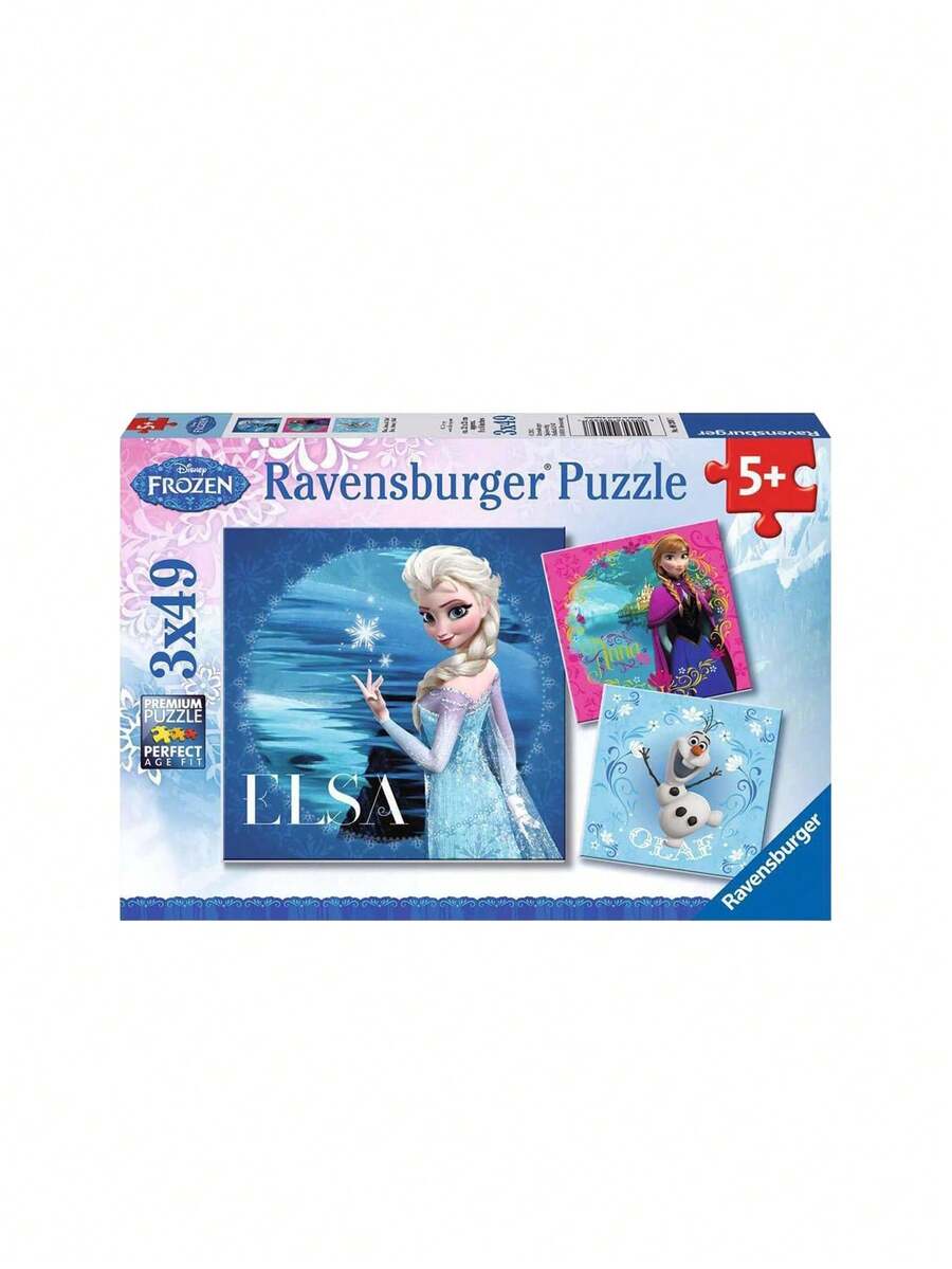 Ravensburger مجموعة ديزني فروزن: إلسا، آنا، وأولاف (3 * 49 بنساً) - متعدد الألوان - مشاهدة 1