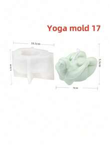 Khuôn nến silicon hình phụ nữ đầy đặn tạo dáng yoga 3D, tượng sáp đậu nành, dụng cụ làm xà phòng thủ công DIY, hoàn hảo để trang trí nhà cửa và làm quà tặng, máy khuếch tán hương thơm, khuôn silicon - trắng - Xem 23