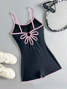 Swim SPRTY Áo tắm một mảnh gợi cảm hở lưng, dây mảnh, dành cho nữ - Nhiều màu - Xem 3