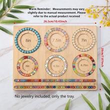 Beading Board For Jewelry Bracelet Making, DIY Jewelry Beads Board Tray, Bracelet Making Design Mat For Freelance Workshop Studio,Jewelry Organiser,Jewelry Box,Diamond Art (No Jewelry Included, Only The Tray.) - multicolor - View 4