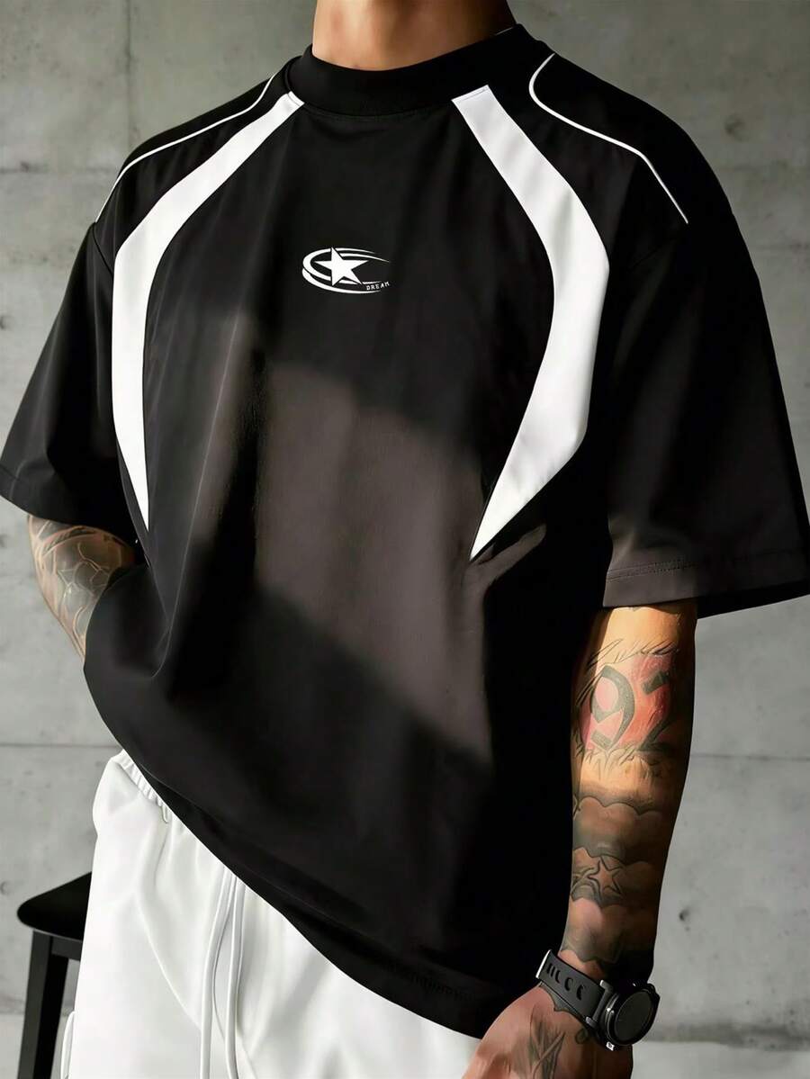 Sport MetroGents Men's Casual Versatile Fashion T-Shirt, Comfortable For Summer, Gym, Holiday