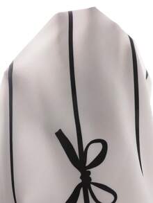 Set de 2 piezas Conjunto de verano para niñas con parte superior sin mangas con volantes en la espalda y pantalones con estampado de mariposas, casual y versátil, adecuado para vacaciones, salidas, compras, ir y venir - Negro - Ver 3