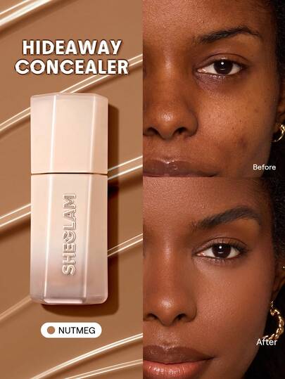 SHEGLAM Hideaway Corrector de Cobertura Total-Nutmeg Corrector de Color e Iluminador Marca Belleza Maquillaje Maquullaje Cosmética para Mujeres Niñas Perfecto para Invierno Primavera Verano Ideal para Y2K Elegante Moda Adecuado para Cumpleaños Día de la Madre Regalo Fiesta Listo Mejor Color
