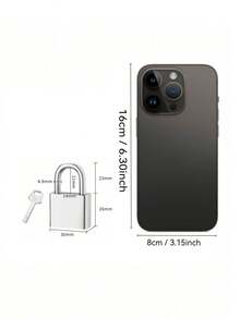 Heavy-Duty Metal Padlock - 4 Keys, Rustproof & Waterproof For Gates, Warehouses & Outdoor Use (Secure Durable Lock) - Silver - View 11