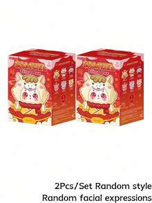 POKOJA LAND Blind Box (Non-Plush Filling)6 Regular Editions + 1 Hidden Lunar New Year Horse-Themed Mystery Box, Cute Collectible Figurines Featuring Traditional Chinese Festival Elements, Red Lanterns, Spring Festival Couplets, Firecrackers And Tea Pots Decorations, Perfect Home Decorations, Tabletop Display Items, Unique Party Gifts, Thoughtful Holiday Presents For Friends, Family, Collectors, Teenagers And Adults. - Tide play blind box - View 11