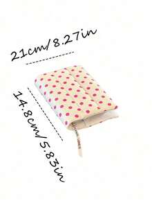 Muroi Mono 1 pieza 5 estilos de cubiertas de libros de tela multicolor, estilo Ins fresco con lunares y rayas, fundas de libros de algodón coloridas y lindas, adecuadas para libros de tamaño A5, protección de libros - Multicolor - Ver 14