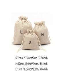 20 Stücke, 4 Größen, Jute Sackleinen Geschenktüten, wiederverwendbare Aufbewahrungstaschen Schmucktaschen Kosmetiktaschen mit Kordeln für Schmuck, Kosmetik, Basteln, Partys, Hochzeiten, Weihnachten, Leinen Verpackungsbeutel, Weihnachten Valentinstag - Verschiedenfarbig - Übersicht 12