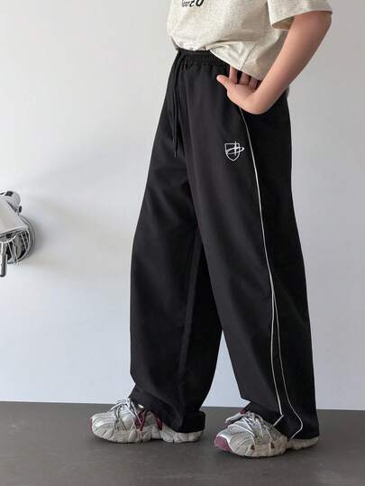 DAZY 大童休闲酷炫直筒装饰长裤