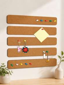 5 Dải Nỉ Dài 33Cm Có Đinh Ghim, Không Cần Đục Lỗ, Dải Bảng Thông Báo Tự Dính, Dùng Cho Bảng Ghim Nỉ Treo Tường Để Dán Ghi Chú, Trang Trí Nhà Cửa, Ghi Nhớ Học Tập, Quà Tặng Sinh Nhật - màu nâu - Xem 1