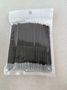 400 Micro Cotton Swabs For Eyelash Extension, Disposable Eyelash Extension Supplies, With A 2 Mm Micro Brush Head, A Precision Micro Brush, And A Micro Applicator Brush With An Extra-Fine Fiber Brush Head (200 White Swabs And 200 Black Swabs) - Multicolor - View 11