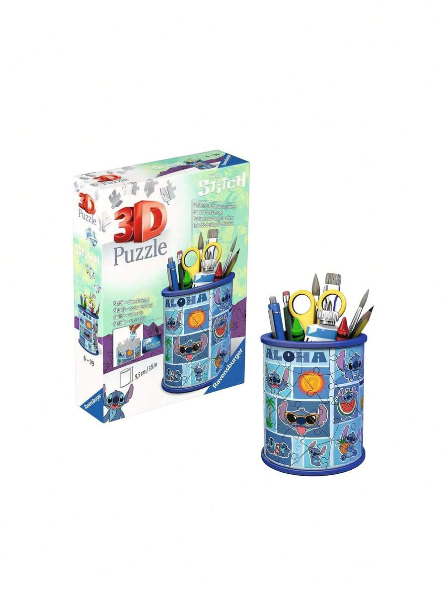 Ravensburger Disney Stitch Pencil Holder 54Pieces 3D Puzzle Kids Age 6Years+ 11642 - Multicolor - View 1