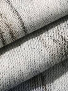 Livesso Quần jean denim nữ in họa tiết, có túi và cúc, kiểu dáng đa năng. - Màu xanh lam - Xem 3