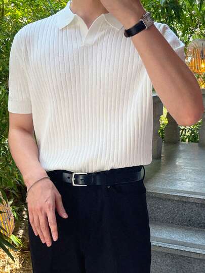 DAZY 男士條紋針織上衣