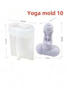 Khuôn nến silicon hình phụ nữ đầy đặn tạo dáng yoga 3D, tượng sáp đậu nành, dụng cụ làm xà phòng thủ công DIY, hoàn hảo để trang trí nhà cửa và làm quà tặng, máy khuếch tán hương thơm, khuôn silicon - trắng - Xem 28