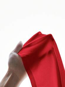 SHEIN BASICS 大尺碼女款純色短版抹胸上衣 - 彩色 - 查看 7