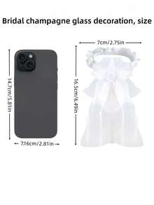 SHEIN Bộ 2 nắp ly rượu vang DIY cho cô dâu và chú rể | Nắp ly rượu sâm panh có gioăng chống rò rỉ | Đồ trang trí tiệc cưới, quà tặng kỷ niệm & đồ trang trí nhà cửa Giáng sinh - Đen và trắng - Xem 6
