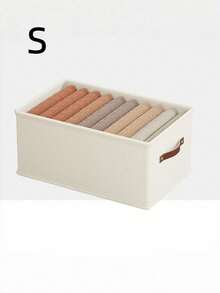 Storage Box, Clothing Storage Container, Household Garment Organizer, Drawer-Style Storage Bin, Large Capacity, Thick-Walled. - Beige - View 12