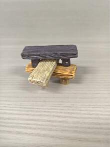1个迷你树脂长凳/凳子/迷你椅子模型工艺品/仙境花园装饰套装配件/微景观/DIY装饰道具/礼品 - 彩色 - 查看 5