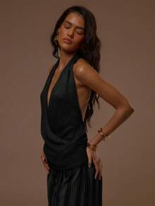 MUSERA Women Knit Tops - Black - View 2