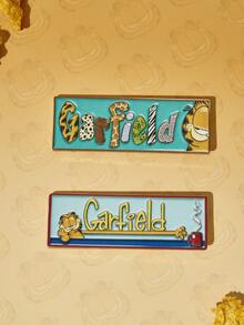 GARFIELD | SHEIN A Group Of New Creative Cartoon Pattern Brooches, IP Joint Design, Cute Personality, Simple And Generous, Can Also Be Used As Accessories, Suitable Fo - Multicolor - View 2