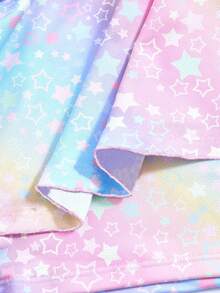 SHEIN 1件少女/青少年女孩简约休闲彩色多巴胺渐变星形图案修身舒适运动服，适合体操、舞蹈、室内运动、芭蕾舞，春夏秋冬皆宜。 - 彩色 - 查看 8
