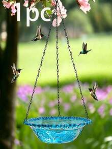 1 Piece Hanging 2 In 1 Bird Feeder And Bird Bath Outdoor Patio Garden Yard Decor Sturdy Easy To Hang For Wild Bird Lovers Nature Backyard Balcony Porch Gift For Bird Enthusiast Spring Summer Season - A - View 10