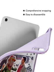FRIENDS X SHEIN Friends Nostalgic Leather Texture Anti-Drop Protective Flat Protective Case - Multicolor - View 3